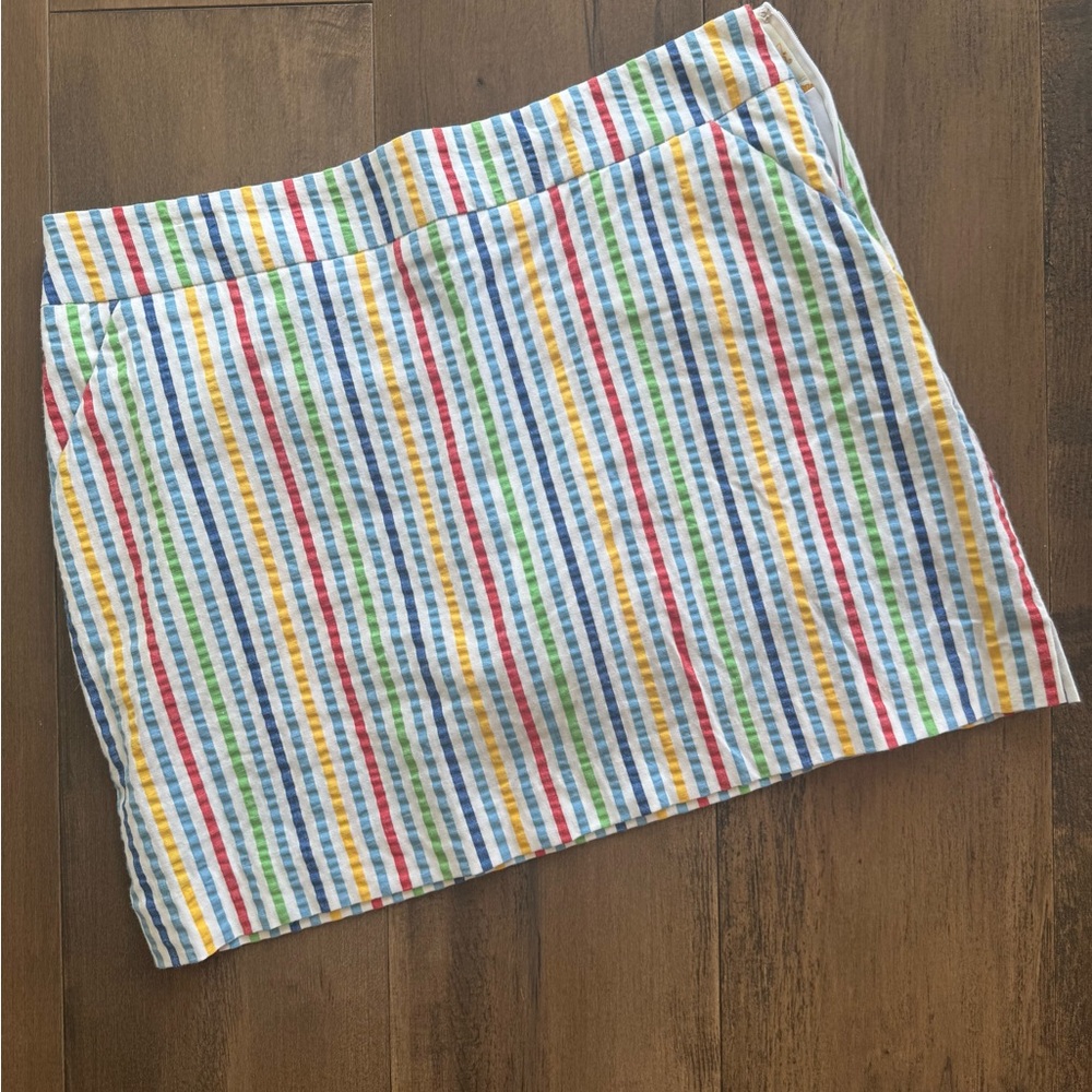 Loudmouth Golf Multi-Color Stripe skirt sz 12